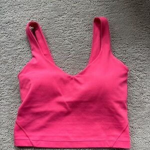 NWOT Lululemon hot pink align tank